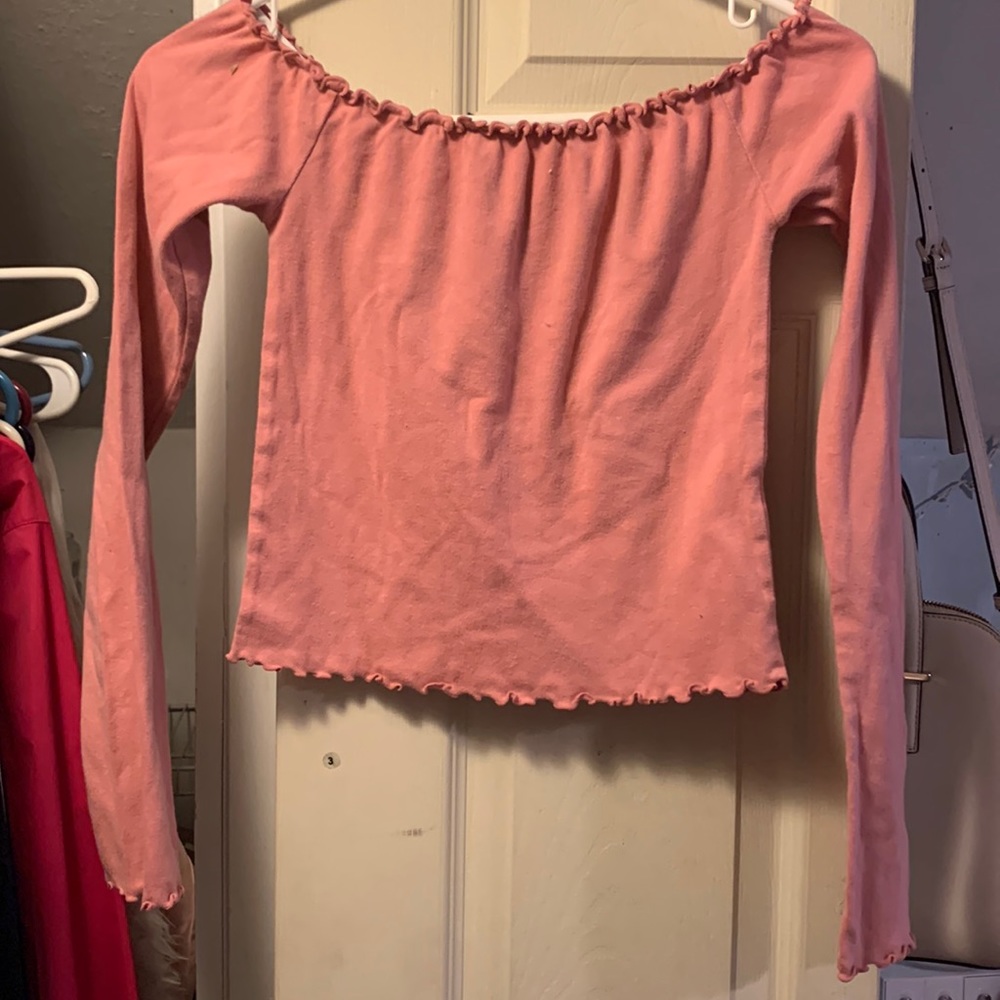 Off the shoulder crop top